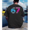 67 Crayon Cool Baseball Crayon 6 7 67 Men's Back Print T-Shirt 67 Crayon Cool Baseball Crayon 6 7 67 Men's Back Print T-Shirt