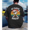 67 Days Of School Bruh Teacher Kids Dabbing Baseball Men's Back Print T-Shirt 67 Days Of School Bruh Teacher Kids Dabbing Baseball Men's Back Print T-Shirt