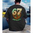 67 Ice Cream Drip Six Seven Baseball Men's Back Print T-Shirt 67 Ice Cream Drip Six Seven Baseball Men's Back Print T-Shirt