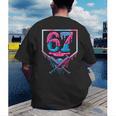67 Six Seven Baseball Ice Cream Drip Cool Meme 67 Men's Back Print T-Shirt 67 Six Seven Baseball Ice Cream Drip Cool Meme 67 Men's Back Print T-Shirt