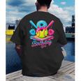 8th Birthday Baseball Ice Cream Drip 8 Years Old Girls B-Day Men's Back Print T-Shirt 8th Birthday Baseball Ice Cream Drip 8 Years Old Girls B-Day Men's Back Print T-Shirt