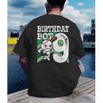 9th Birthday Baseball Birthday Party 9th Birthday Boy Men's Back Print T-Shirt