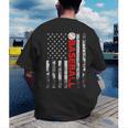 American Flag Baseball Team Baseball Player Baseball Men's Back Print T-Shirt American Flag Baseball Team Baseball Player Baseball Men's Back Print T-Shirt