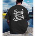 Back To Back For Boys Girls Men Women Baseball Men's Back Print T-Shirt