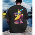 Banana With Baseball Bat Street Baseball Drip Men's Back Print T-Shirt