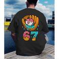 Baseball 67 Ice Cream Drip 67 Six Seven Meme 67th Birthday Men's Back Print T-Shirt Baseball 67 Ice Cream Drip 67 Six Seven Meme 67th Birthday Men's Back Print T-Shirt