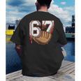 Baseball 67 Six Seven Alpha Slang 6 7 Meme Kids Teachers Boy Men's Back Print T-Shirt Baseball 67 Six Seven Alpha Slang 6 7 Meme Kids Teachers Boy Men's Back Print T-Shirt