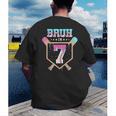 Baseball 7 Year Old Ice Cream Drip 7th Birthday Boys Player Men's Back Print T-Shirt Baseball 7 Year Old Ice Cream Drip 7th Birthday Boys Player Men's Back Print T-Shirt