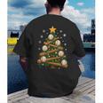 Baseball Bat Christmas Tree Lights Holiday Xmas Men's Back Print T-Shirt Baseball Bat Christmas Tree Lights Holiday Xmas Men's Back Print T-Shirt