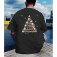 Baseball Christmas Tree Light Xmas Baseball Boys Kids Men's Back Print T-Shirt Baseball Christmas Tree Light Xmas Baseball Boys Kids Men's Back Print T-Shirt