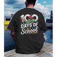 Baseball Dinosaur 100 Days Of School Kids Theme Men's Back Print T-Shirt Baseball Dinosaur 100 Days Of School Kids Theme Men's Back Print T-Shirt