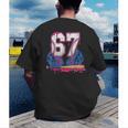 Baseball Drip 67 Meme Six Seven 6-7 Gen Alpha Slang Men's Back Print T-Shirt Baseball Drip 67 Meme Six Seven 6-7 Gen Alpha Slang Men's Back Print T-Shirt