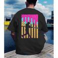 Baseball Drip Bat Boys Ice Cream American Flag 4th Of July Men's Back Print T-Shirt Baseball Drip Bat Boys Ice Cream American Flag 4th Of July Men's Back Print T-Shirt