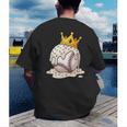 Baseball Drip Ice Cream Crown Melt Graphic Men's Back Print T-Shirt