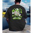 Baseball Drip Ice Cream Shamrock Irish St Patricks Men Men's Back Print T-Shirt Baseball Drip Ice Cream Shamrock Irish St Patricks Men Men's Back Print T-Shirt