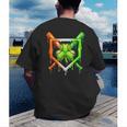Baseball Drip Ice Cream St Patricks Day Shamrock Men's Back Print T-Shirt Baseball Drip Ice Cream St Patricks Day Shamrock Men's Back Print T-Shirt