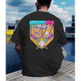 Baseball Drip Number 67 Ice Cream Home Plate Drip Men's Back Print T-Shirt
