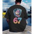 Baseball Drip Number 67 Player 67th Birthday Ice Cream 67 Men's Back Print T-Shirt Baseball Drip Number 67 Player 67th Birthday Ice Cream 67 Men's Back Print T-Shirt