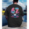 Baseball Drip Number 67 Player 67Th Birthday Baseball Meme Men's Back Print T-Shirt