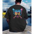 Baseball Drip Number 67 Player Or 67Th Birthday Men's Back Print T-Shirt