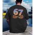 Baseball Drip Number 67 Player Six Seven Meme Men's Back Print T-Shirt