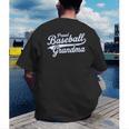 Baseball Grandma Graphic Men's Back Print T-Shirt Baseball Grandma Graphic Men's Back Print T-Shirt