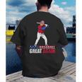 Make Baseball Great Again Donald Trump Baseball Men's Back Print T-Shirt Make Baseball Great Again Donald Trump Baseball Men's Back Print T-Shirt