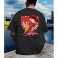 Baseball Heart Valentine Baseball Ice Cream Drip Boys Girls Men's Back Print T-Shirt Baseball Heart Valentine Baseball Ice Cream Drip Boys Girls Men's Back Print T-Shirt