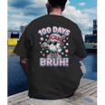 Baseball Ice Cram Drip 100 Days Of School 100th Boys Youth Men's Back Print T-Shirt