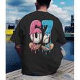 Baseball Ice Cream Drip 67 Hands Six Seven Boys Men's Back Print T-Shirt