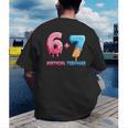 Baseball Ice Cream Drip 67 Official Teenager 13th Birthday Men's Back Print T-Shirt