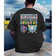 Baseball Ice Cream Drip Bonus Dad Of The Birthday Boy Men's Back Print T-Shirt Baseball Ice Cream Drip Bonus Dad Of The Birthday Boy Men's Back Print T-Shirt