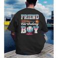 Baseball Ice Cream Drip Friend Of The Birthday Boy Men's Back Print T-Shirt Baseball Ice Cream Drip Friend Of The Birthday Boy Men's Back Print T-Shirt