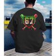 Baseball Ice Cream Drip Number 67 Player 6 7 Christmas Pjs Men's Back Print T-Shirt Baseball Ice Cream Drip Number 67 Player 6 7 Christmas Pjs Men's Back Print T-Shirt