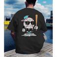 Baseball Ice Cream Drip Sports Boys Kids Youth Men Men's Back Print T-Shirt