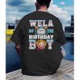 Baseball Ice Cream Drip Wela Of The Birthday Boy Men's Back Print T-Shirt Baseball Ice Cream Drip Wela Of The Birthday Boy Men's Back Print T-Shirt