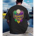 Baseball Ice Cream Respect The Drip Mardi Gras Carnival Boys Men's Back Print T-Shirt Baseball Ice Cream Respect The Drip Mardi Gras Carnival Boys Men's Back Print T-Shirt