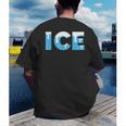 Baseball ICE Ice Cream Drip Baseball Drip Baseball Men's Back Print T-Shirt