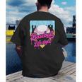 Baseball Life Lifestyle Home Plate Ice Cream Drip Men Boys Men's Back Print T-Shirt