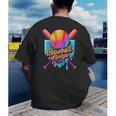 Baseball Lifestyle Drip Icecream Men's Back Print T-Shirt