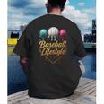 Baseball Lifestyle Drip Men's Back Print T-Shirt Baseball Lifestyle Drip Men's Back Print T-Shirt
