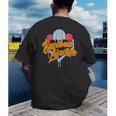 Baseball Lifestyle Home Plate Ice Cream Drip Men Boys Kids Men's Back Print T-Shirt