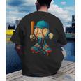 Baseball Lifestyle Youth Baseball Drip Icecream Men's Back Print T-Shirt Baseball Lifestyle Youth Baseball Drip Icecream Men's Back Print T-Shirt