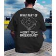 Baseball Math Double Play What Part Of Baseball Game Men's Back Print T-Shirt Baseball Math Double Play What Part Of Baseball Game Men's Back Print T-Shirt
