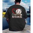 Baseball Nona Family Matching Cute Baseball Lover Men's Back Print T-Shirt