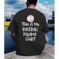This Is My Baseball Pajama Shirt For Players Teens Boys Girl Men's Back Print T-Shirt This Is My Baseball Pajama Shirt For Players Teens Boys Girl Men's Back Print T-Shirt