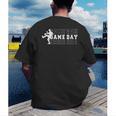 Baseball Pitcher Game Day Team Sport Player Coach Family Fan Men's Back Print T-Shirt