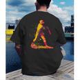 Baseball Player Men's Back Print T-Shirt Baseball Player Men's Back Print T-Shirt
