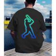 Baseball Player Graphic Men's Back Print T-Shirt Baseball Player Graphic Men's Back Print T-Shirt
