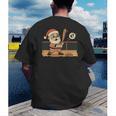 Baseball Santa 67 Christmas Xmas Boys Retro Men's Back Print T-Shirt